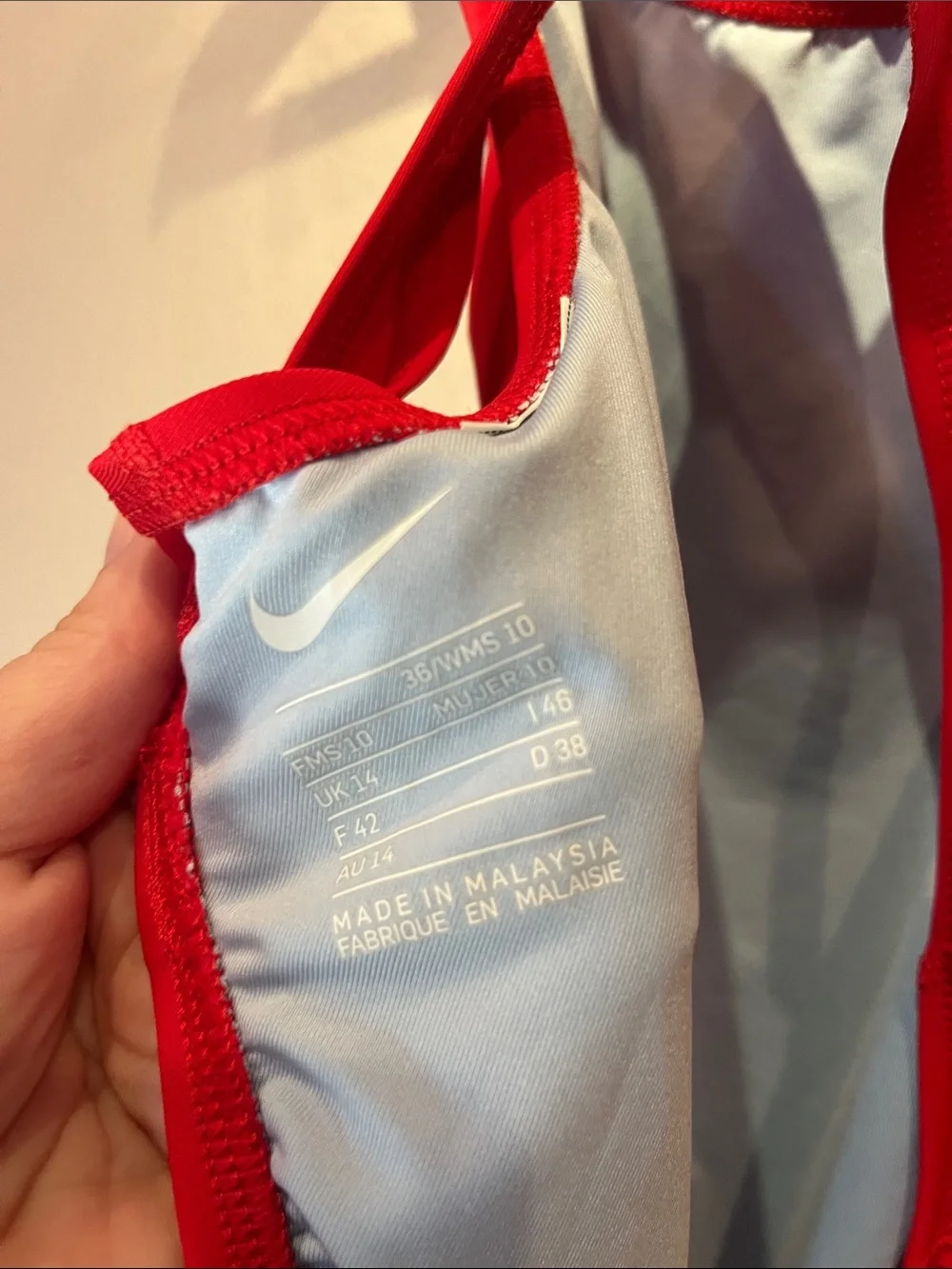 Nike Women’s Red Swimsuit Team Lifeguard Size 10 or 36